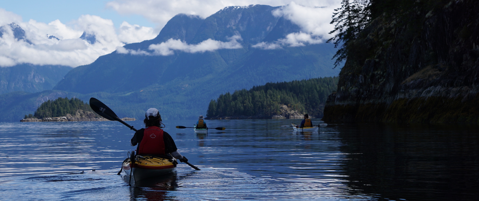 kayak expedition through mountains