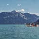 A group of kayakers on a Desolation & Mountains tour pose for a group photo in Toba Inlet