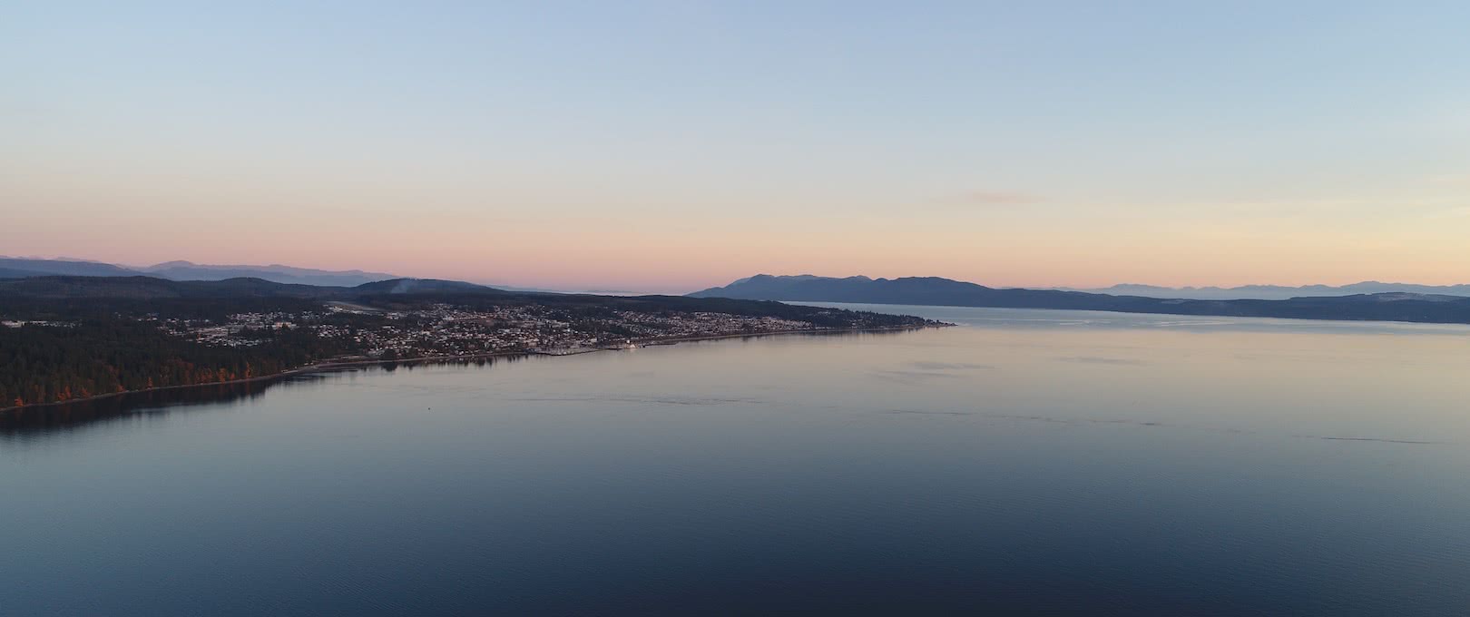 Powell River and surrounding ocean