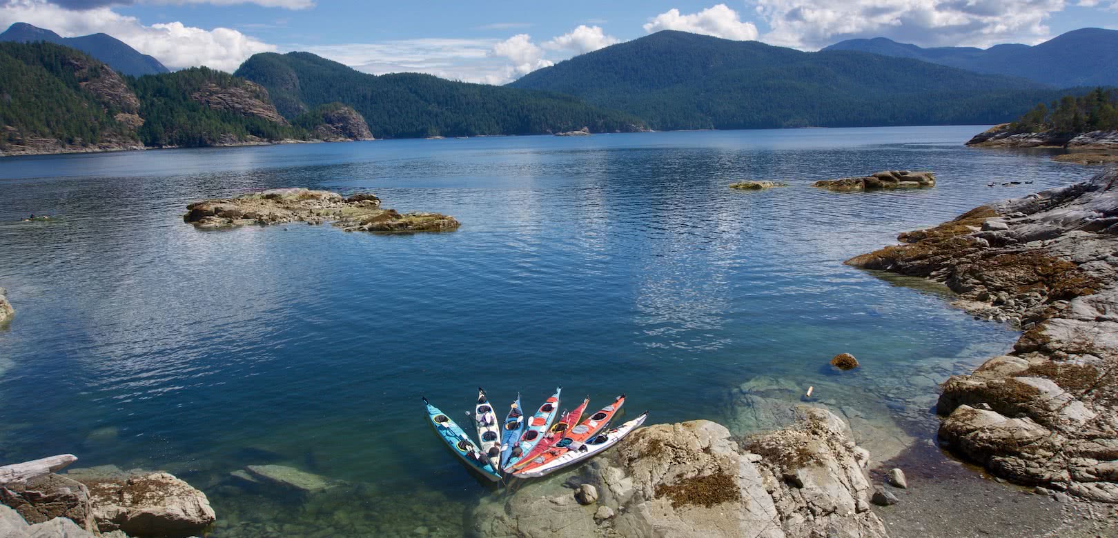 kayaks at Curme Islands