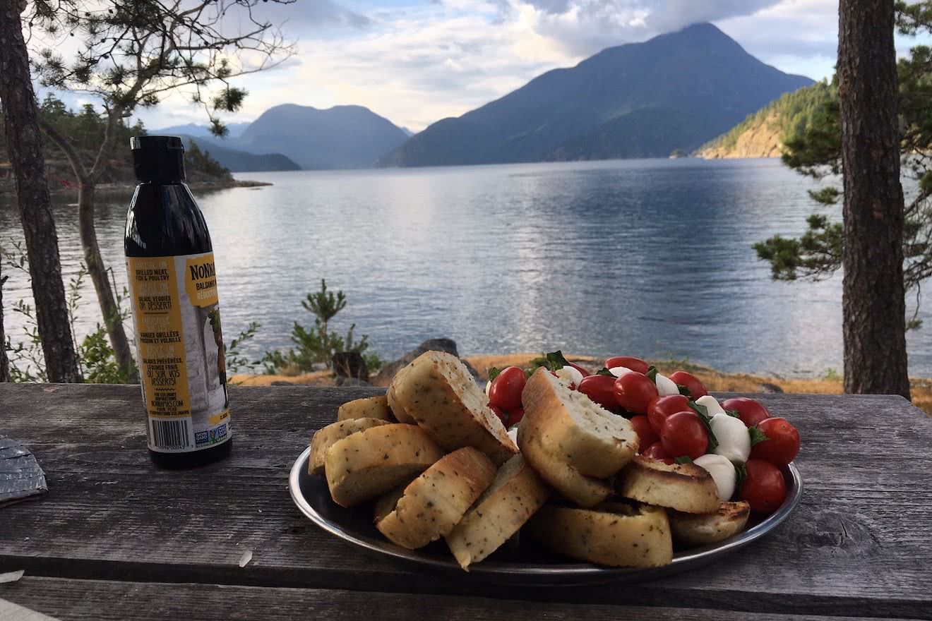 easy canoe trip meals