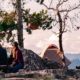 campers sitting at table