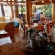 Coffee and tea about to be served to guests in their cabanas