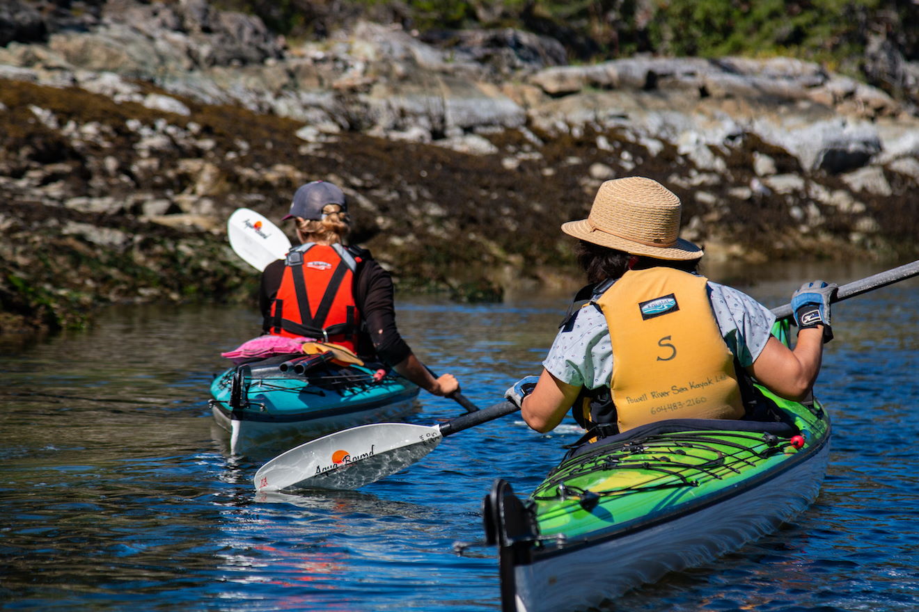 Calm and protected waters inside Vancouver Island make visiting Desolation Sound one of the best kayak trips in BC