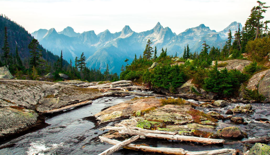 Beartooth Mountain and the Rainbow Range as seen from Emma Lake